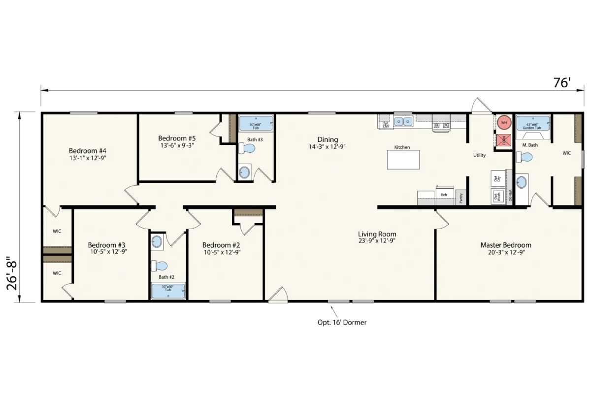 Prime 2876H53P01 From Regional Homes of Bartow